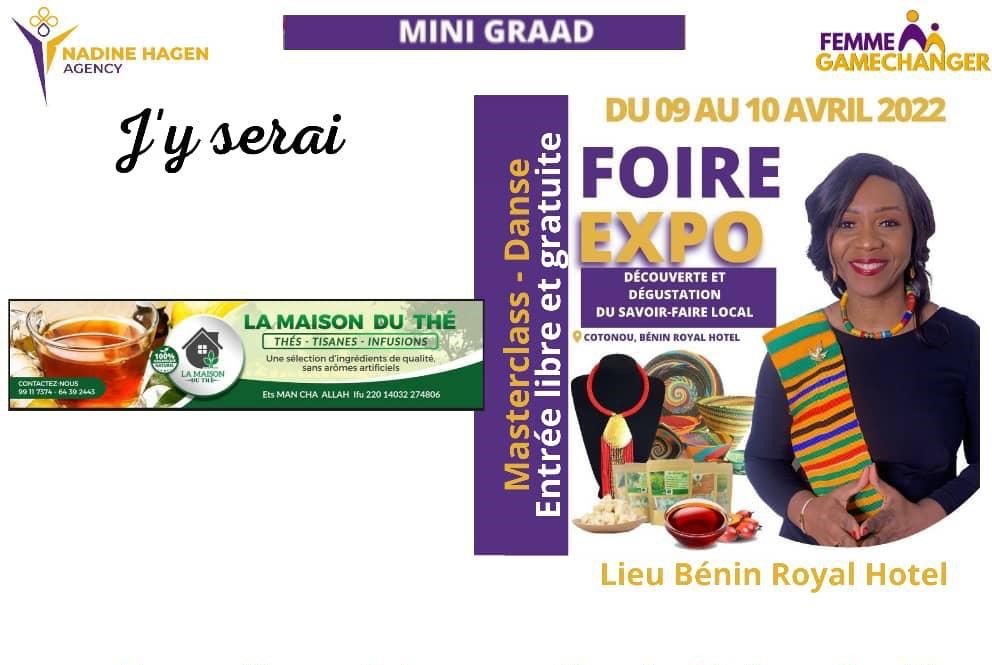 Foire exposition à Bénin royal hôtel du samedi au dimanche prochain
