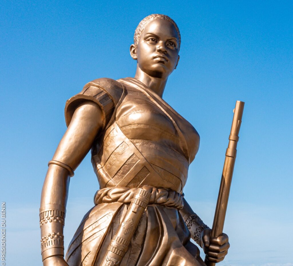 Amazon statue in Benin. Benin's visual identity revealed