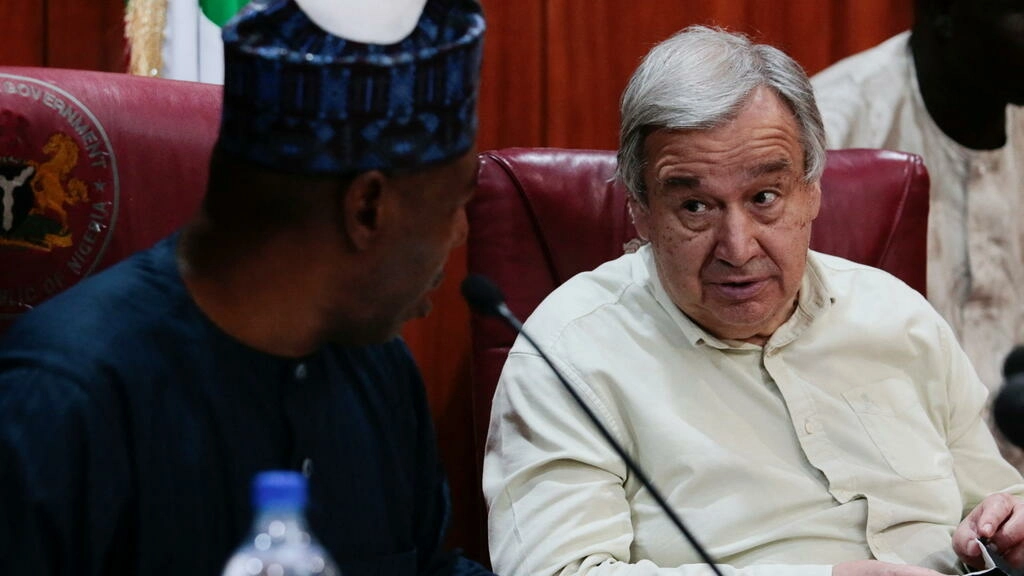 Antonio Guterres en visite au Nigeria