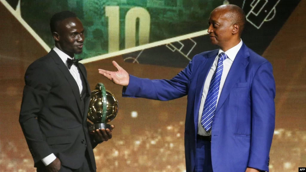 Le sénégalais Sadio Mané est élu joueur africain de l'année 2022. C'est lors de la cérémonie des CAF Awards tenue au Maroc ce 21 juillet 2022.