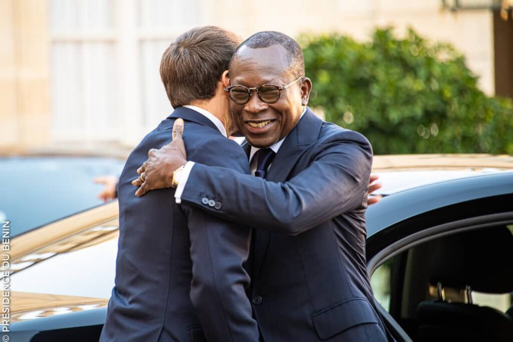 Emmanuel Macron en visite au Bénin
