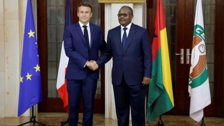 Visite du président français Emmanuel Macron en Guinée-Bissau