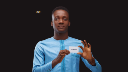 Boniface Ebo designs Nelleos to overcome the problem of lost business cards