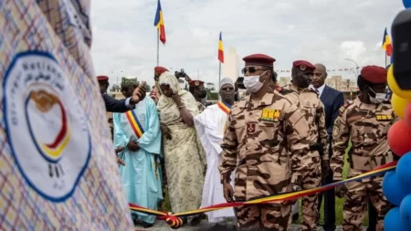 Mahamat Idriss Déby at the opening of the inclusive national dialogue