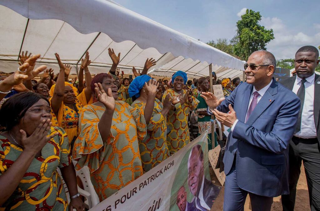 Launching of the construction of 40 local markets in Ivory Coast