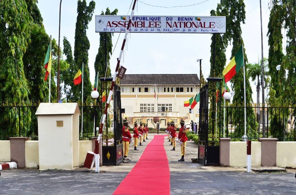 The 109 newly elected MPs will sit in the National Assembly of Benin.