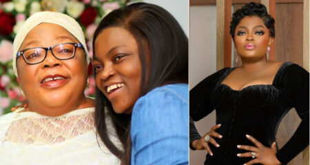 L'actrice nigériane Funke Akiindele et sa mère Adebanjo-Akindele