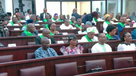 The members of the 9th legislature installed in Benin