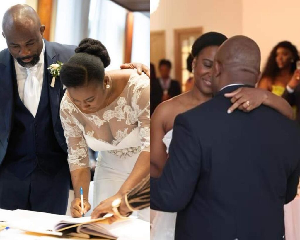 Charlotte Dipanda shares photos of her wedding ceremony with Fernand Lopez.