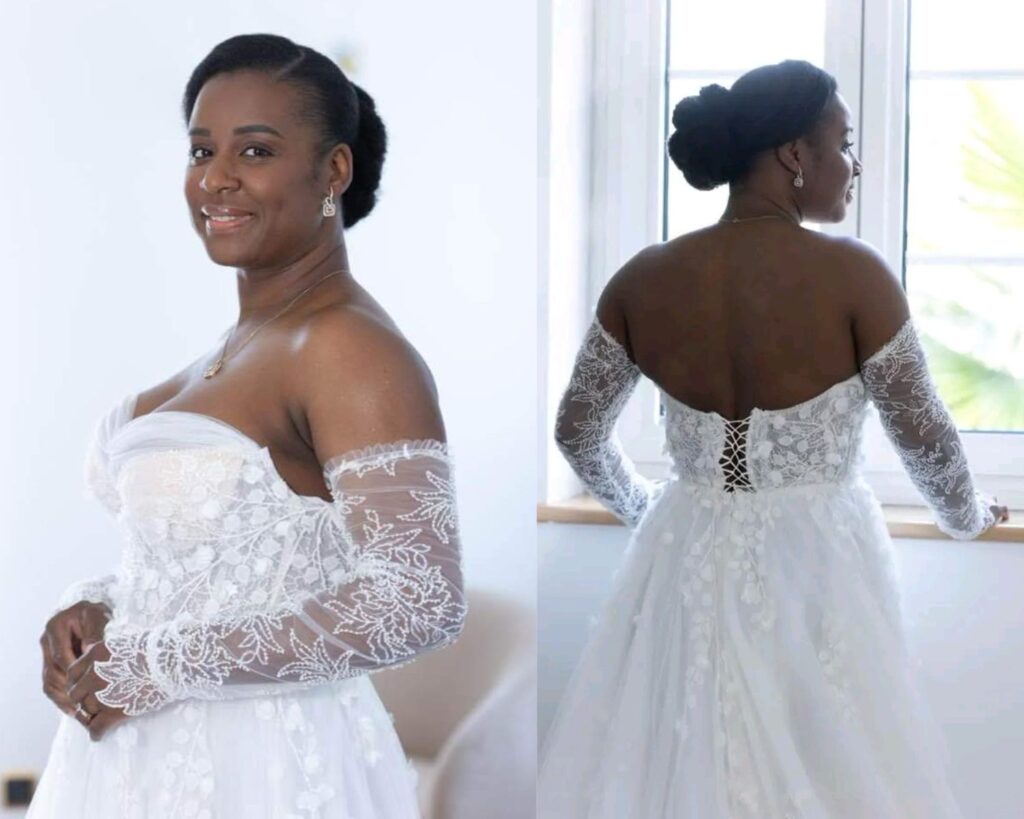 Charlotte Dipanda shares photos of her wedding ceremony with Fernand Lopez.